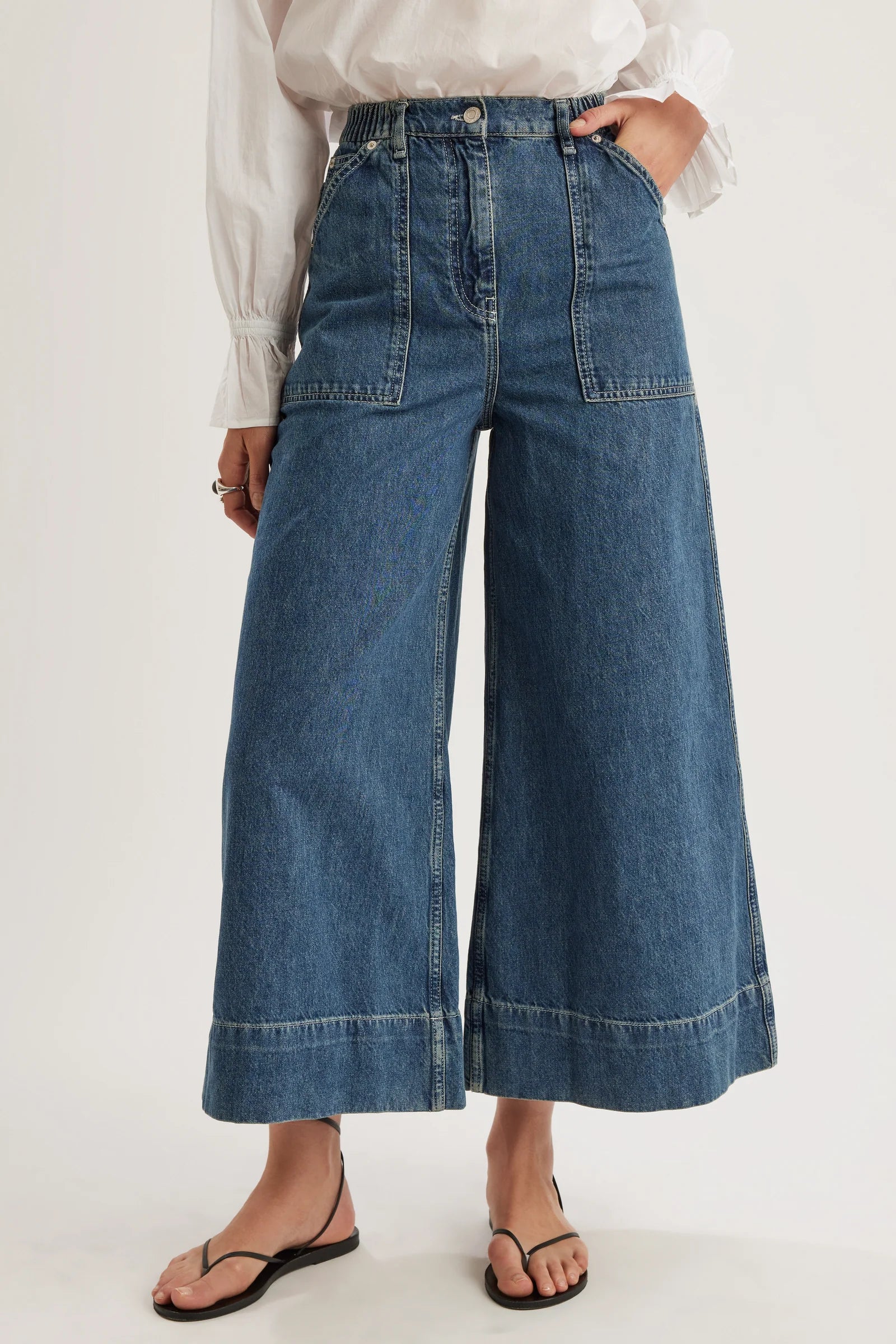 Violette Jean - Mid-Blue Wash