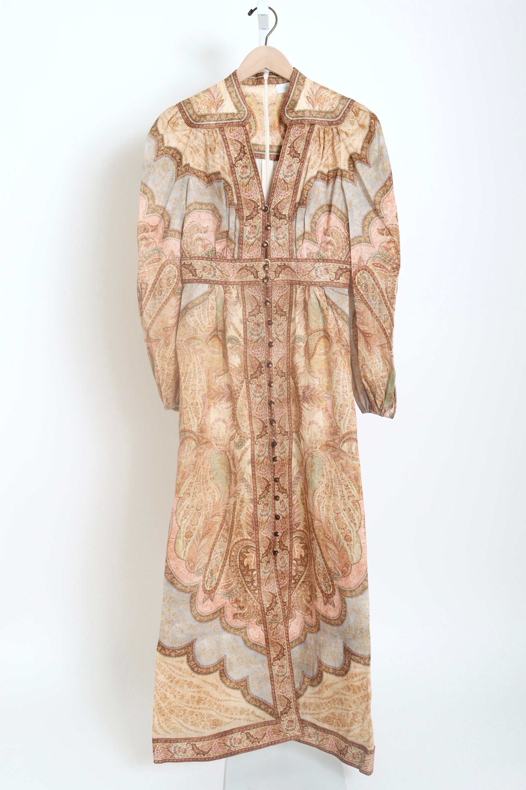 Wanderlust Plunge Midi Dress - Tapestry