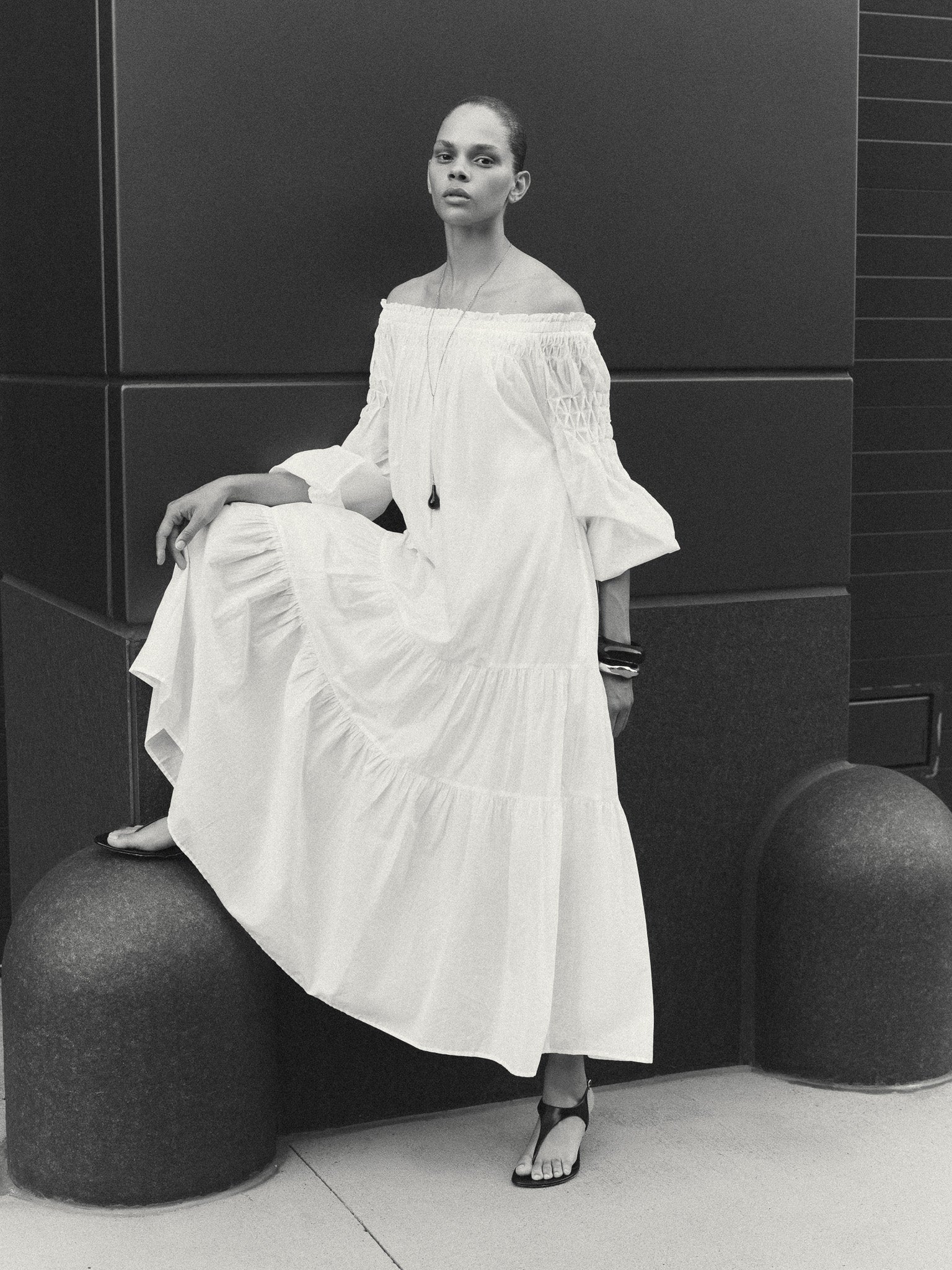 Zaria Dress - White