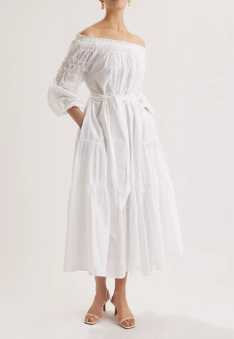 Zaria Dress - White